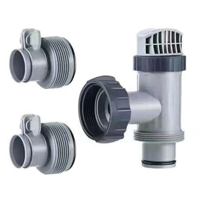 Pool Plunger Valve Hose Connector Compatible With Intex Filter Pump 28635EG 28633EG, Specification: 1 Plunger Valve+2 B Model Adaptor - Swimming Pool Parts by buy2fix | Online Shopping UK | buy2fix