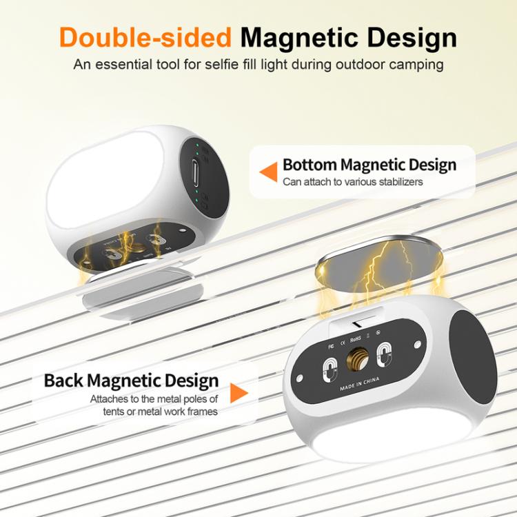 For DJI / Zhiyun Handheld Gimbal Stabilizer Fill Light Magnetic LED Photography Lamp Mobile Phone Fill Light, Model: XJ97 One Lamp - Selfie Light by buy2fix | Online Shopping UK | buy2fix