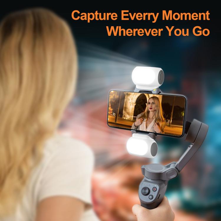 For DJI / Zhiyun Handheld Gimbal Stabilizer Fill Light Magnetic LED Photography Lamp Mobile Phone Fill Light, Model: XJ97 Dual Lamp - Selfie Light by buy2fix | Online Shopping UK | buy2fix