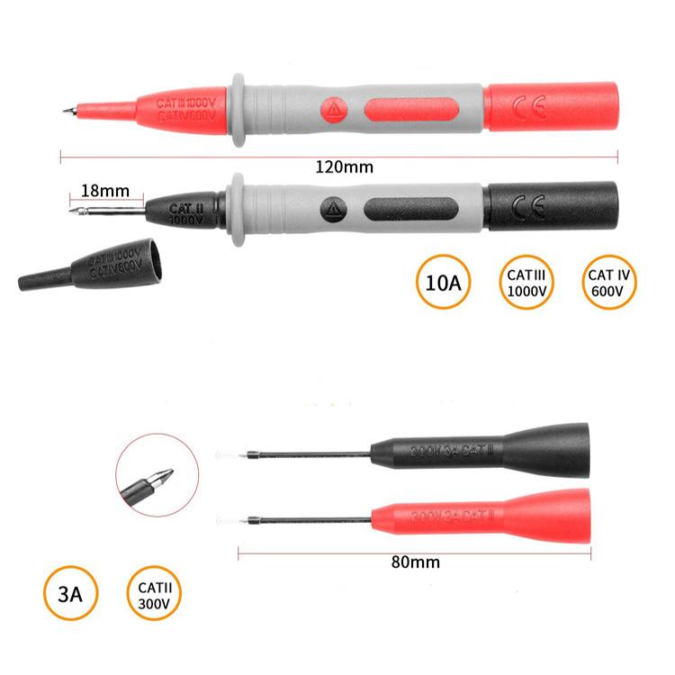 Multimeter Probes Universal Digital Meter Probes High-precision Test Probe Hook(BC0006002300) - Other Tester Tool by buy2fix | Online Shopping UK | buy2fix