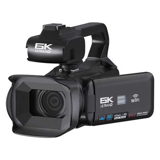 64MP 6K 18X Digital Zoom Ultra HD Video Camera With 4-Inch Touch Screen Camcorder 64G