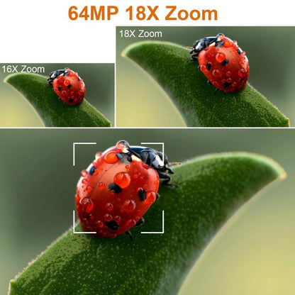 64MP 6K 18X Digital Zoom Ultra HD Video Camera With 4-Inch Touch Screen Camcorder 16G - Video Cameras by buy2fix | Online Shopping UK | buy2fix