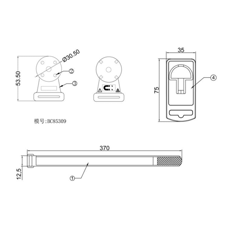 2pcs /Set Universal Portable Magnetic Lanyard For Multimeter(BC0006012100) - Other Tester Tool by buy2fix | Online Shopping UK | buy2fix