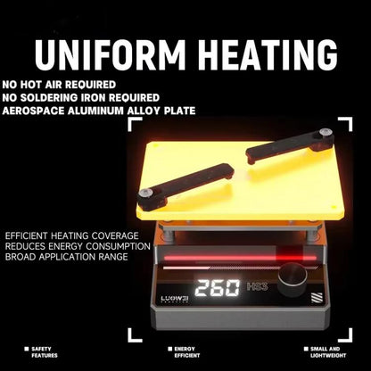 LUOWEI HS3 Universal Preheating Heating Station Layered Lamination Tinning Degumming Heating Station US Plug - Repair Platform by LUOWEI | Online Shopping UK | buy2fix