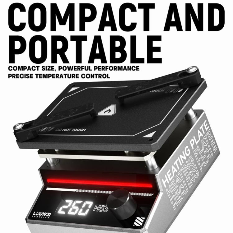 LUOWEI HS3 Universal Preheating Heating Station Layered Lamination Tinning Degumming Heating Station EU Plug - Repair Platform by LUOWEI | Online Shopping UK | buy2fix