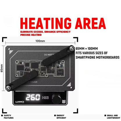 LUOWEI HS3 Universal Preheating Heating Station Layered Lamination Tinning Degumming Heating Station US Plug - Repair Platform by LUOWEI | Online Shopping UK | buy2fix