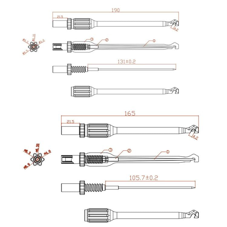 4mm Banana Jack Non-destructive Wire-free Steel Needle Auto Repair Line Detection Probe(16.5cm) - Other Tester Tool by buy2fix | Online Shopping UK | buy2fix