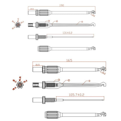 4mm Banana Jack Non-destructive Wire-free Steel Needle Auto Repair Line Detection Probe(16.5cm) - Other Tester Tool by buy2fix | Online Shopping UK | buy2fix