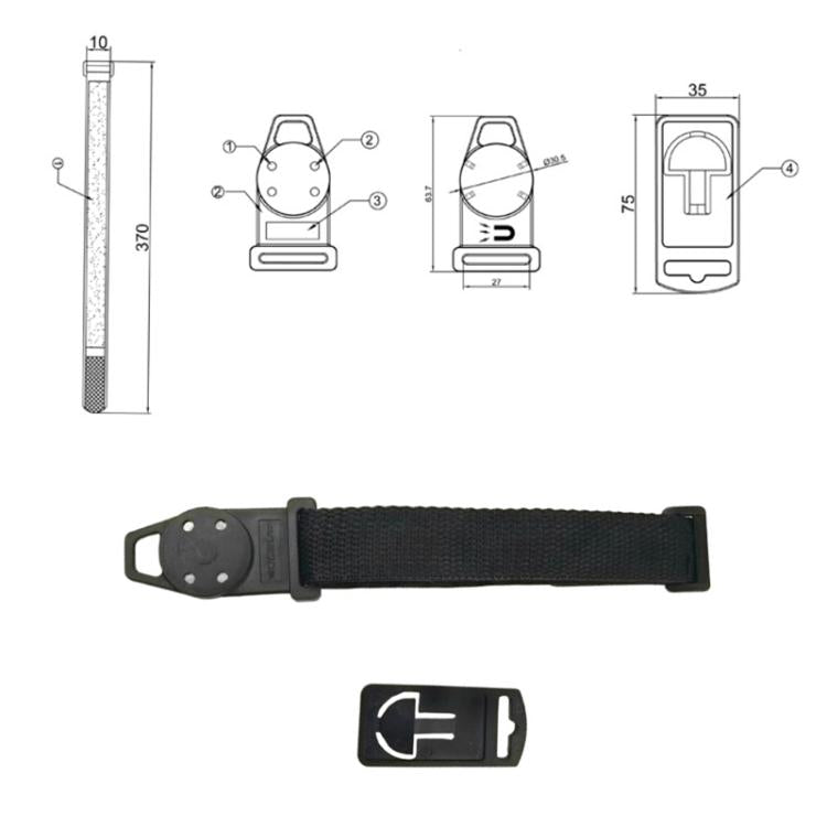 3pcs /Set Universal Digital Multimeter Portable Magnetic Lanyard(BC0006012700) - Other Tester Tool by buy2fix | Online Shopping UK | buy2fix