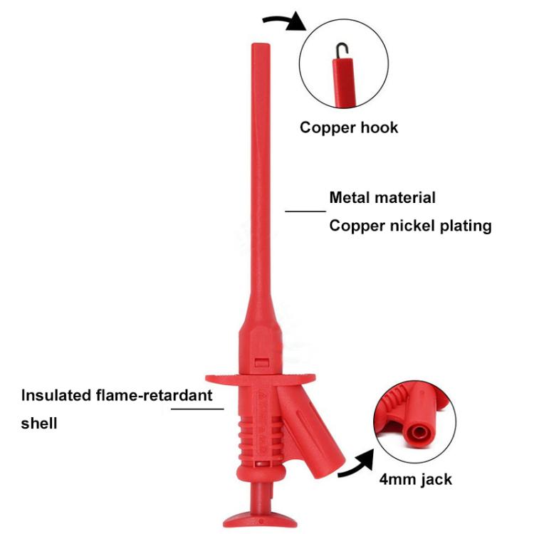 Multimeter Test Hook 4MM Banana Jack Probe Digital Meter Telescopic Probe Hook(BC0012005400) - Other Tester Tool by buy2fix | Online Shopping UK | buy2fix