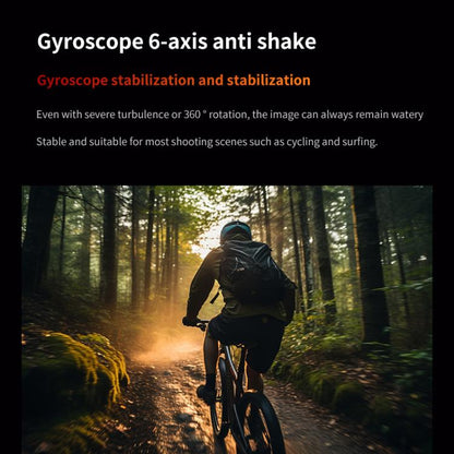 VIRAN V10 5K WiFi 2.0-Inch IPS Screen IP68 Waterproof Six-Axis Anti-Shake Sports Camera(Black) - Sports Camera by VIRAN | Online Shopping UK | buy2fix