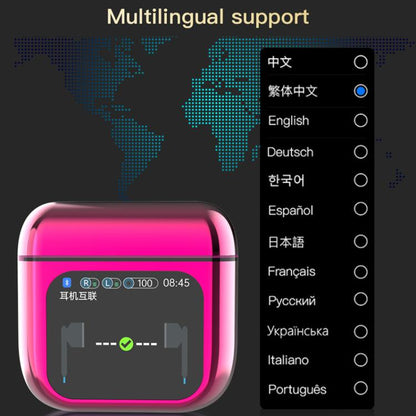 1.9 Inch TFT Full-Color Touchscreen Wireless 5.4 Earbuds ANC+ENC Noise Reduction In-Ear Sports Earphones(White) - Bluetooth Earphone by buy2fix | Online Shopping UK | buy2fix