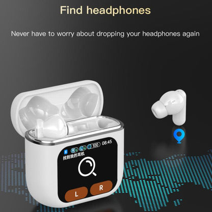 1.9 Inch TFT Full-Color Touchscreen Wireless 5.4 Earbuds ANC+ENC Noise Reduction In-Ear Sports Earphones(Black) - Bluetooth Earphone by buy2fix | Online Shopping UK | buy2fix