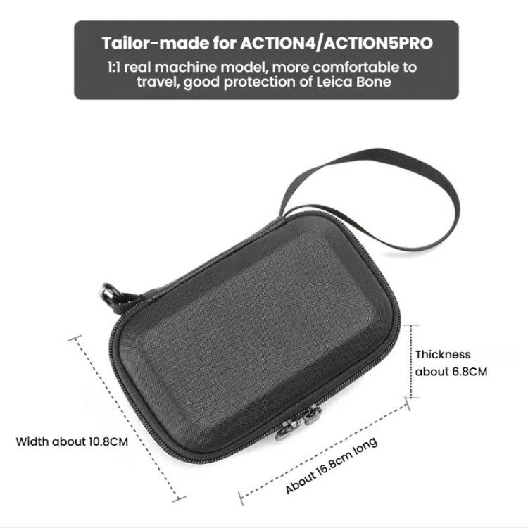 BKANO For DJI Osmo Action 3 / 4 / 5 Pro Storage Bag Sports Camera Handbag(Black) - Case & Bags by BKANO | Online Shopping UK | buy2fix