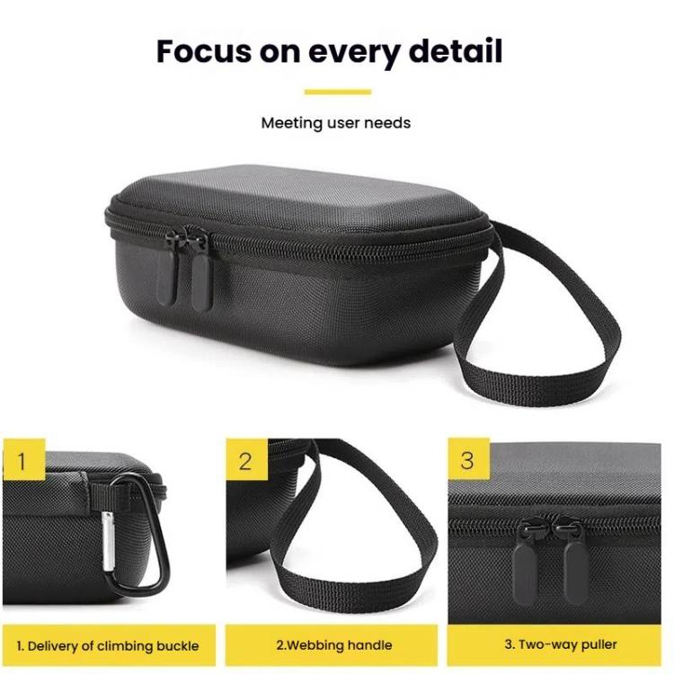 BKANO For DJI Osmo Action 3 / 4 / 5 Pro Storage Bag Sports Camera Handbag(Black) - Case & Bags by BKANO | Online Shopping UK | buy2fix