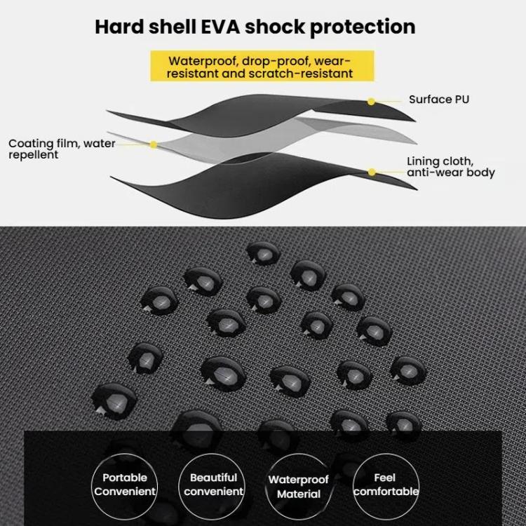 BKANO For DJI Osmo Action 3 / 4 / 5 Pro Storage Bag Sports Camera Handbag(Black) - Case & Bags by BKANO | Online Shopping UK | buy2fix