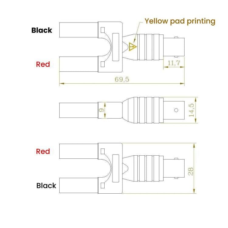 Banana Plug BNC Female Oscilloscope Probe To Double Row Terminal(BC0010014400) - Other Tester Tool by buy2fix | Online Shopping UK | buy2fix