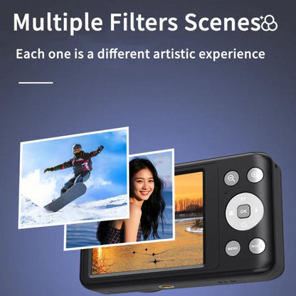 4K HD 6X Optical Zoom Digital Camera 3 Inch IPS Screen Video Vlogging Camcorde 32G(Black) - Video Cameras by buy2fix | Online Shopping UK | buy2fix