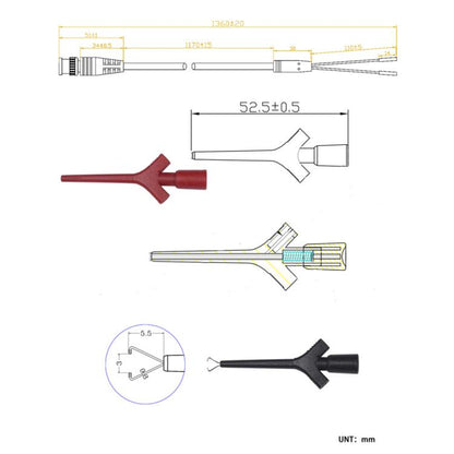 BNC Female Hook Clamp Test Line Oscilloscope Probe(BC0001027300) - Other Tester Tool by buy2fix | Online Shopping UK | buy2fix