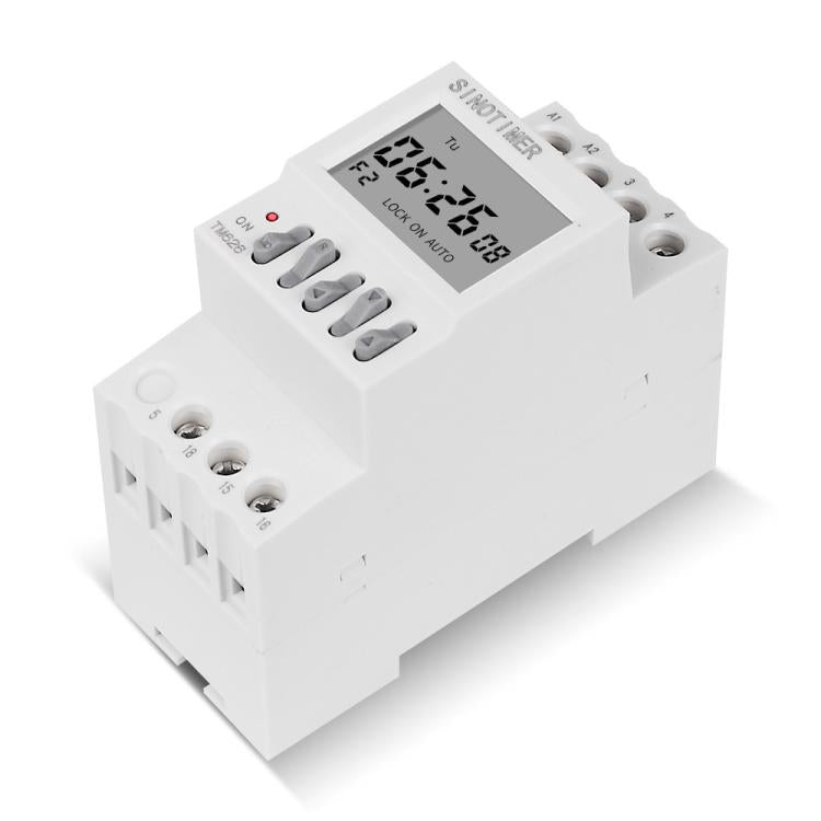 SINOTIMER TM626  2 Channel Timer Switch 220V 7 Days Weekly Programmable Timer - Switch by SINOTIMER | Online Shopping UK | buy2fix