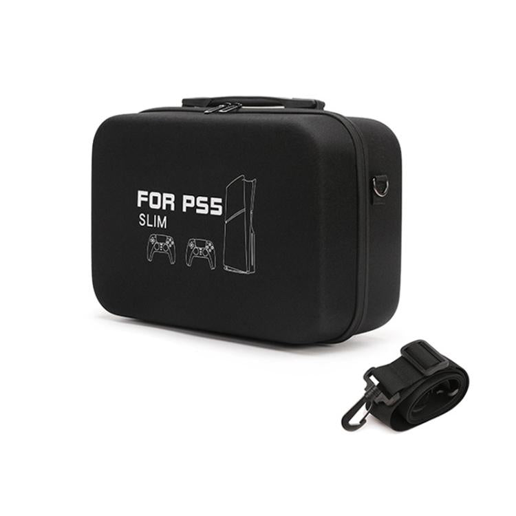 BKANO For Sony PS5 Slim Storage Bag Hard-Shell Shoulder Suitcase Storage Case(Gray) - Bags by BKANO | Online Shopping UK | buy2fix