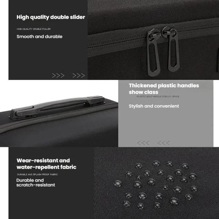 BKANO For Sony PS5 Slim Storage Bag Hard-Shell Shoulder Suitcase Storage Case(Gray) - Bags by BKANO | Online Shopping UK | buy2fix