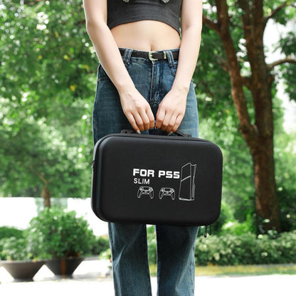 BKANO For Sony PS5 Slim Storage Bag Hard-Shell Shoulder Suitcase Storage Case(Gray) - Bags by BKANO | Online Shopping UK | buy2fix