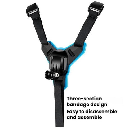 TELESIN Sports Camera Motorcycle Helmet Chin Mount Bracket For GoPro HERO Series / DJI Osmo Action / Insta360, Spec: Holder + J-Buckle - Helmet Mount by TELESIN | Online Shopping UK | buy2fix
