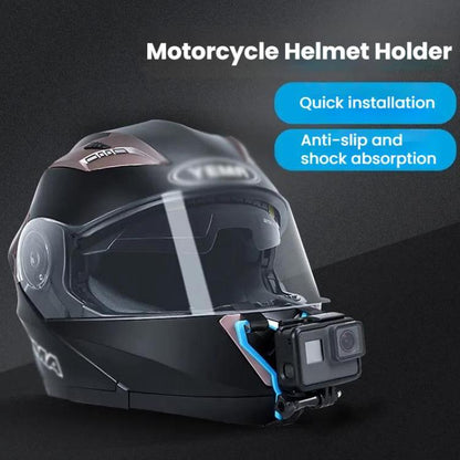 TELESIN Sports Camera Motorcycle Helmet Chin Mount Bracket For GoPro HERO Series / DJI Osmo Action / Insta360, Spec: Holder + J-Buckle - Helmet Mount by TELESIN | Online Shopping UK | buy2fix