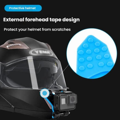 TELESIN Sports Camera Motorcycle Helmet Chin Mount Bracket For GoPro HERO Series / DJI Osmo Action / Insta360, Spec: Holder + J-Buckle - Helmet Mount by TELESIN | Online Shopping UK | buy2fix