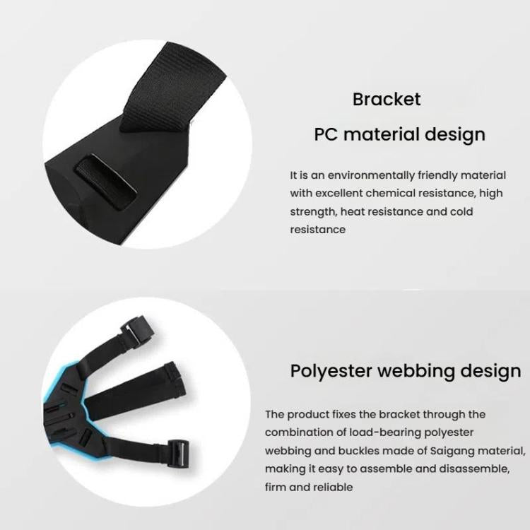 TELESIN Sports Camera Motorcycle Helmet Chin Mount Bracket For GoPro HERO Series / DJI Osmo Action / Insta360, Spec: Holder + J-Buckle - Helmet Mount by TELESIN | Online Shopping UK | buy2fix