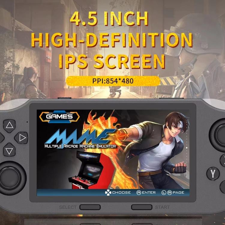 4.5-inch IPS Screen 64G Handheld Game Console Built-in 20000 Games, Model: SF3000 with 2 Handles - Pocket Console by buy2fix | Online Shopping UK | buy2fix