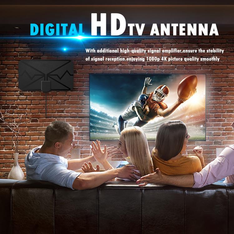 3600 Miles 4K Digital Antenna TV indoor Amplifier Signal Booster DVB-T2 HDTV Antenna - DVB-T & Simulation Antenna by buy2fix | Online Shopping UK | buy2fix