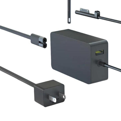 For Microsoft Surface Laptop 65W 15V 4A Fast Charger With 5V 1A  USB-A Port AC Adapter US Plug - For Microsoft by buy2fix | Online Shopping UK | buy2fix