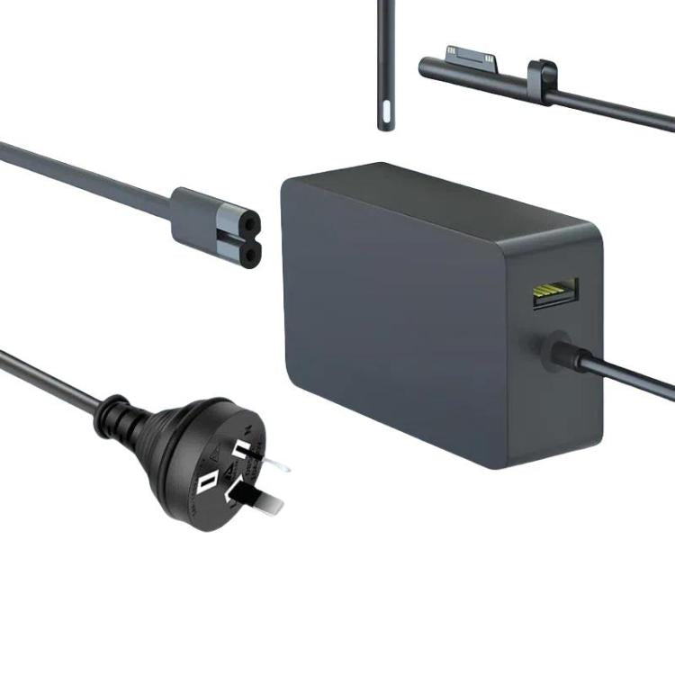 For Microsoft Surface Laptop 65W 15V 4A Fast Charger With 5V 1A  USB-A Port AC Adapter AU Plug - For Microsoft by buy2fix | Online Shopping UK | buy2fix