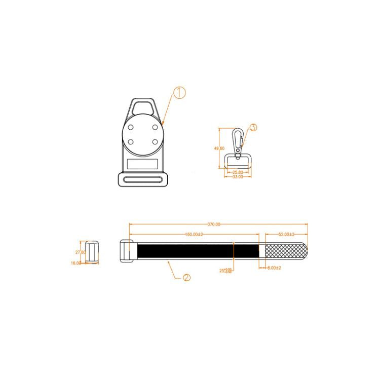 3-in-1 Universal Digital Multimeter Portable Magnetic Lanyard(BC5570372) - Other Tester Tool by buy2fix | Online Shopping UK | buy2fix