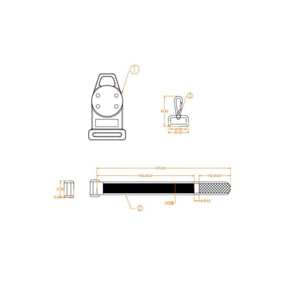 3-in-1 Universal Digital Multimeter Portable Magnetic Lanyard(BC5570372) - Other Tester Tool by buy2fix | Online Shopping UK | buy2fix