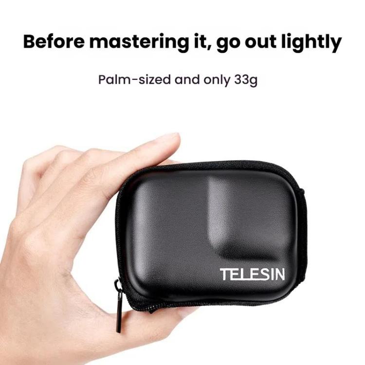 TELESIN Sports Camera Mini EVA Protective Storage Bag For GoPro HERO12 Black /11 Black /10 Black /9 Black(Black) - Carry Cases by TELESIN | Online Shopping UK | buy2fix