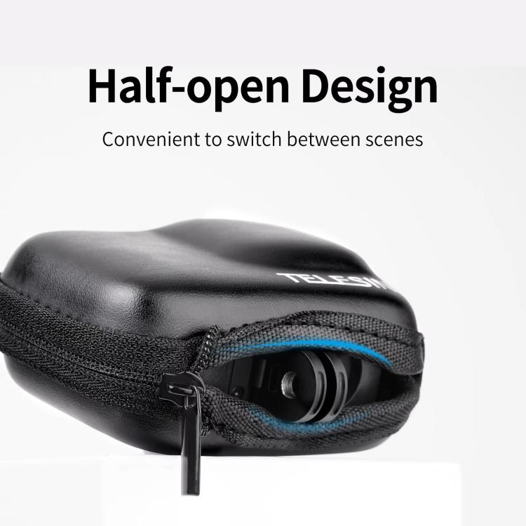TELESIN Sports Camera Mini EVA Protective Storage Bag For GoPro HERO12 Black /11 Black /10 Black /9 Black(Black) - Carry Cases by TELESIN | Online Shopping UK | buy2fix