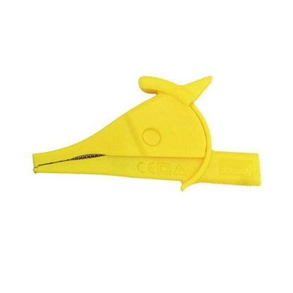 4mm Banana Jack Multimeter Crocodile Clip Insulated Capacitor Clip Test Pen Clip(Yellow) - Other Tester Tool by buy2fix | Online Shopping UK | buy2fix