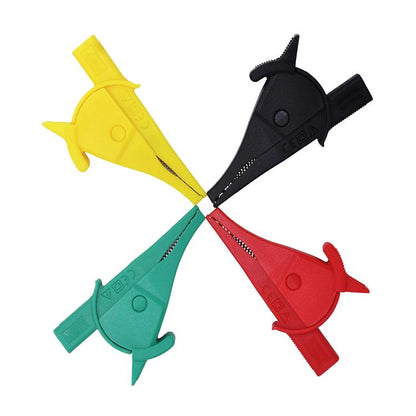 4mm Banana Jack Multimeter Crocodile Clip Insulated Capacitor Clip Test Pen Clip(Yellow) - Other Tester Tool by buy2fix | Online Shopping UK | buy2fix