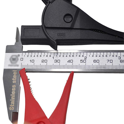 4mm Banana Jack Multimeter Crocodile Clip Insulated Capacitor Clip Test Pen Clip(Black) - Other Tester Tool by buy2fix | Online Shopping UK | buy2fix