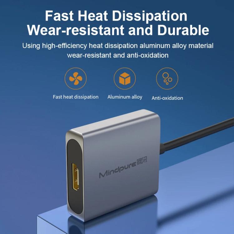 Mindpure AD014 Upgraded Version VGA To HDMI Converter For Computer Monitor Cable Adapter With Audio Power Supply - Converter by Mindpure | Online Shopping UK | buy2fix
