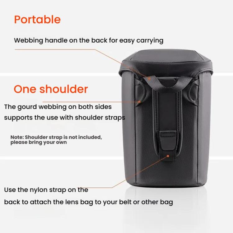 PGYTECH SLR Camera Telephoto Lens Waterproof Storage Bag, Size: L - Lens Bag by PGYTECH | Online Shopping UK | buy2fix