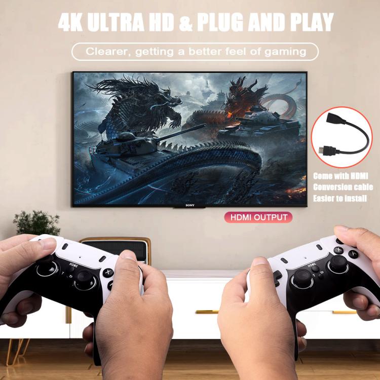 M10 Pro 4K TV Game Player 3D HD Retro Video Game Console 256G With Wired Controller - Pocket Console by buy2fix | Online Shopping UK | buy2fix