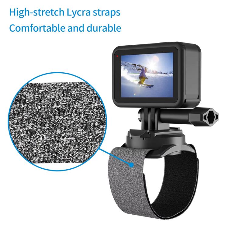 TELESIN Sports Camera Wrist Strap Steering Wrist Mount Strap(Gray Black) - Wrist Strap by TELESIN | Online Shopping UK | buy2fix