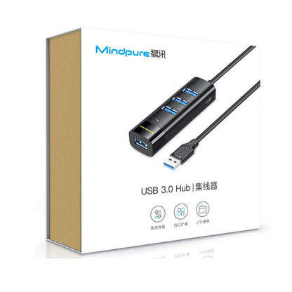 Mindpure US023 1m Type-C To 4-port USB3.0 Long Hub Docking Station Splitter - USB 3.0 HUB by Mindpure | Online Shopping UK | buy2fix