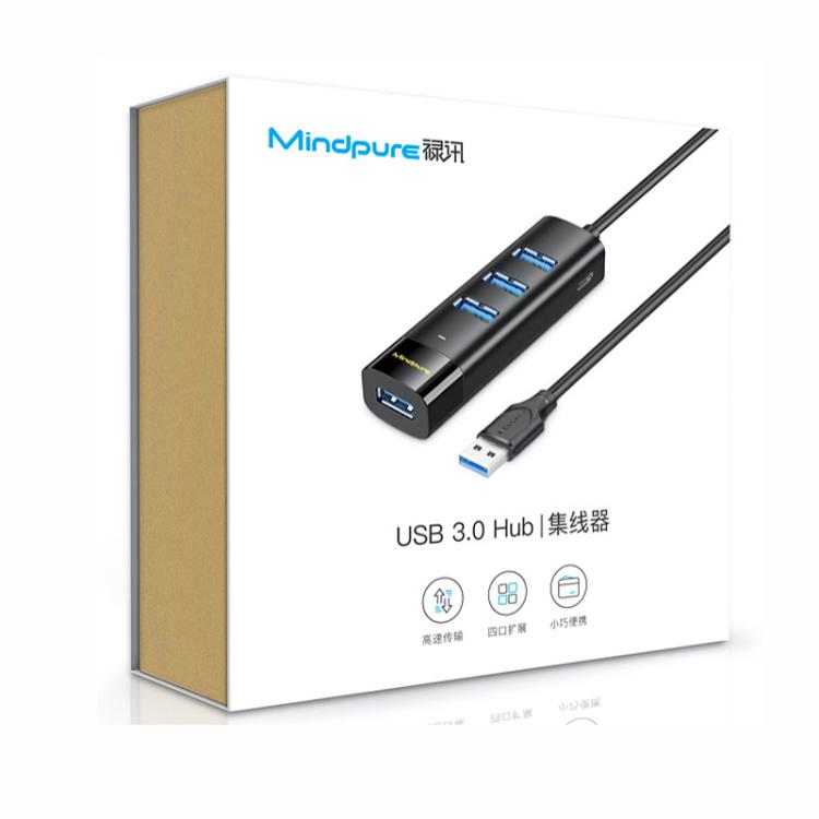 Mindpure US023 1.5m Type-C To 4-port USB3.0 Long Hub Docking Station Splitter - USB 3.0 HUB by Mindpure | Online Shopping UK | buy2fix