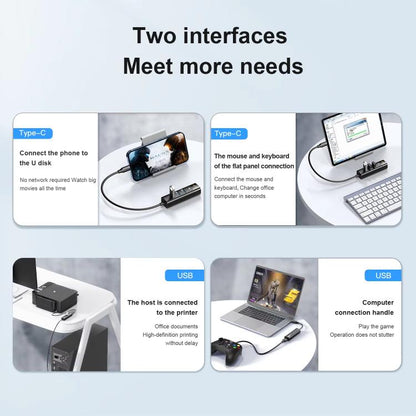 Mindpure US022 0.3m USB To 4-port USB3.0 Long Hub Docking Station Splitter - USB 3.0 HUB by Mindpure | Online Shopping UK | buy2fix