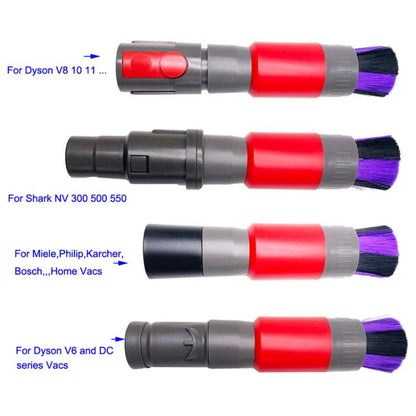 32mm Soft Brush+Connector For Dyson V8 Vacuum Cleaner Dusting Streak Free Soft Brush Replacement Accessory Set - Other Accessories by buy2fix | Online Shopping UK | buy2fix